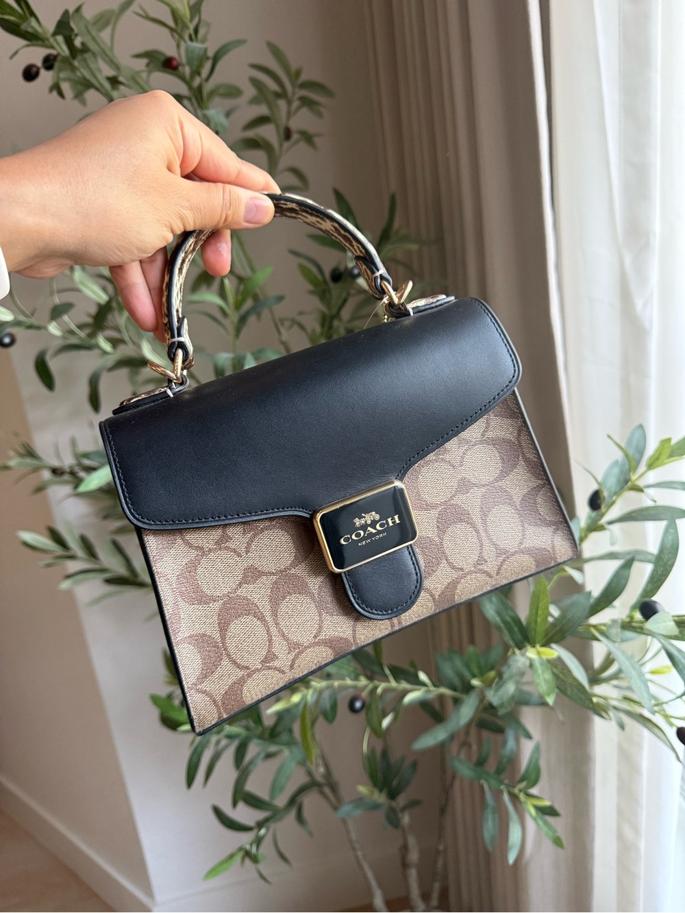 COACH Pepper Satchel in Signature Canvas C1325
